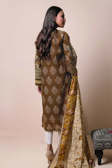 M22103 Brown Khaadi Online Spring Summer 2022